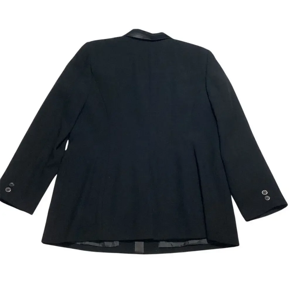 Norton McNaughton Women's Black Blazer Jacket Size 14  Long‎ Sleeve